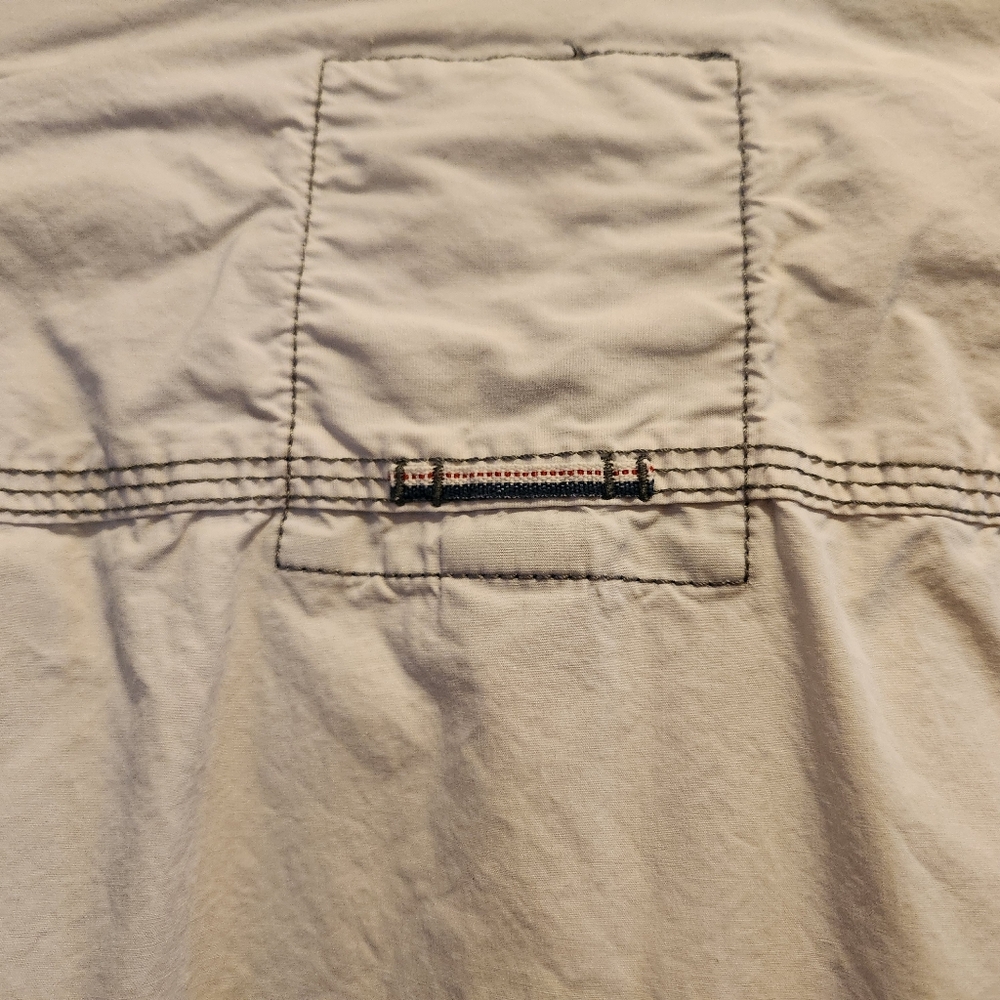 Buffalo Men's Casual Light Gray Button-Up Shirt, Size L - Picture 7 of 9